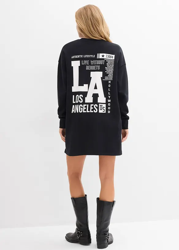 Šaty z teplákoviny z čisté bavlny, bonprix