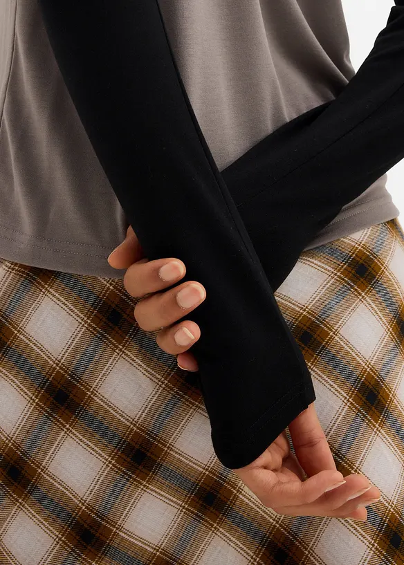 Žerzejové tričko s dlouhým rukávem, bonprix