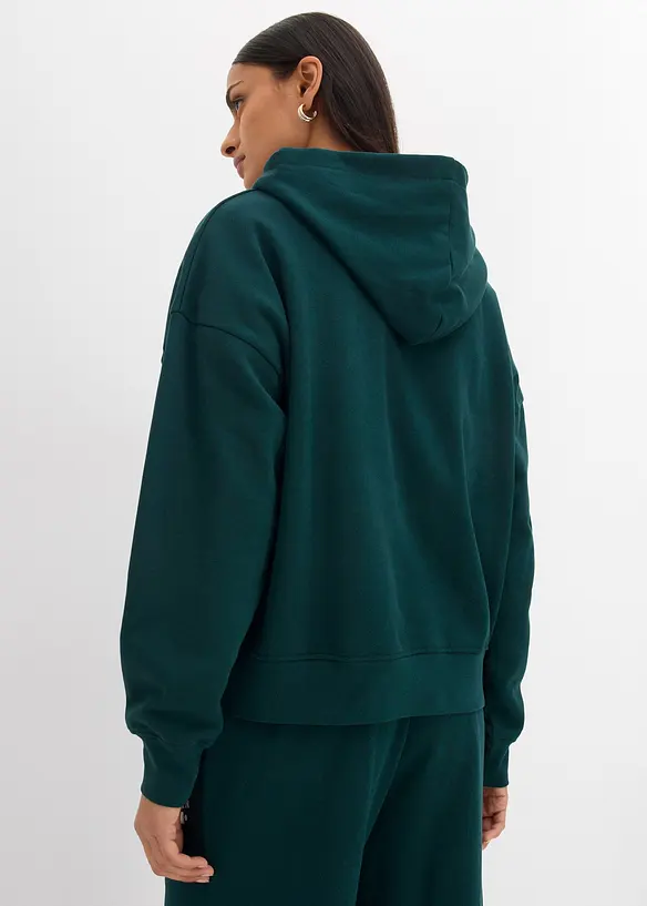 Oversize mikina s kapucí z čisté bavlny, bonprix