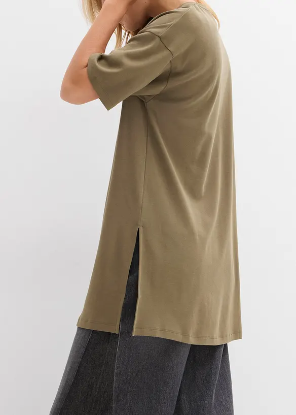 Dlouhé oversize triko z čisté organické bavlny, bonprix