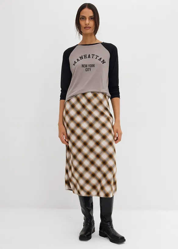 Žerzejové tričko s dlouhým rukávem, bonprix