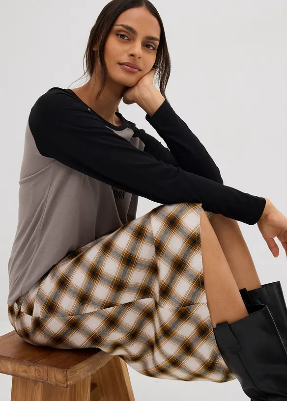 Žerzejové tričko s dlouhým rukávem, bonprix