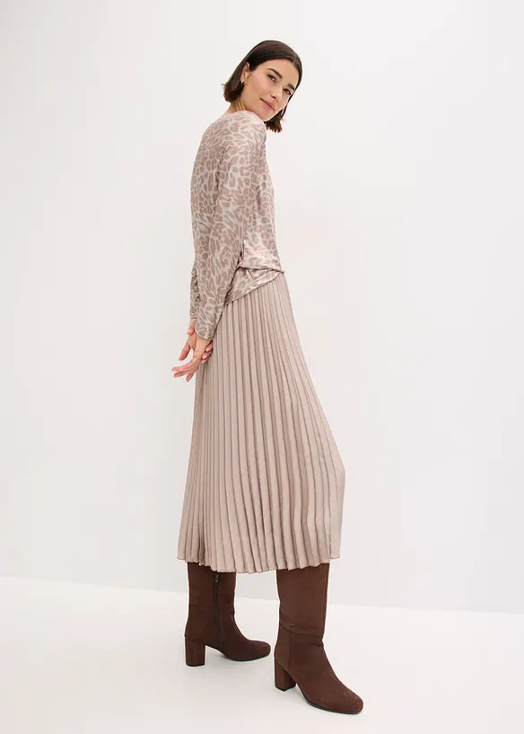 Tričko s lesklým leopardím potiskem, bonprix