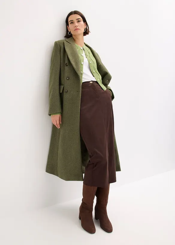 Kabátek ve stylu bomber, s podílem vlny, bonprix