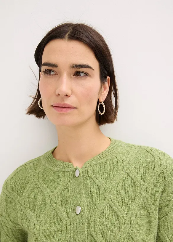 Kabátek ve stylu bomber, s podílem vlny, bonprix