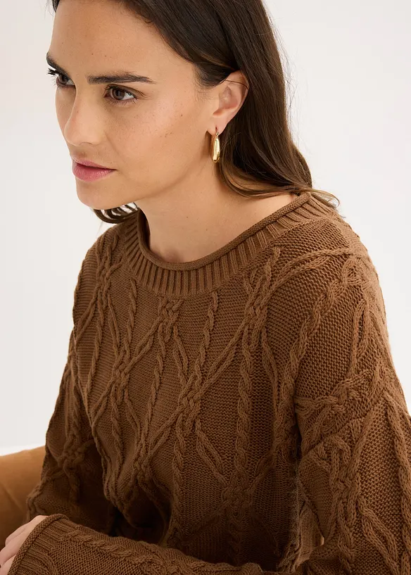 Svetr s podílem bavlny, bonprix