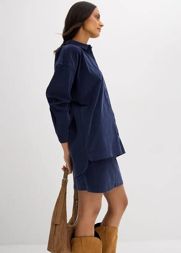 Oversize manšestrová košile, bonprix