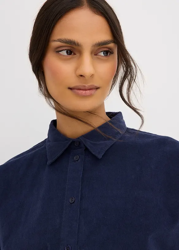 Oversize manšestrová košile, bonprix