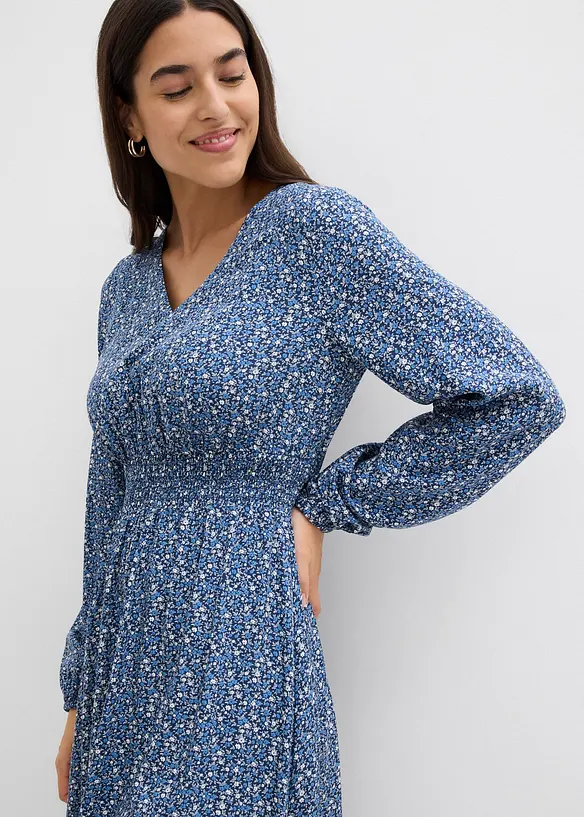 Midi šaty ze splývavé viskózy, bonprix