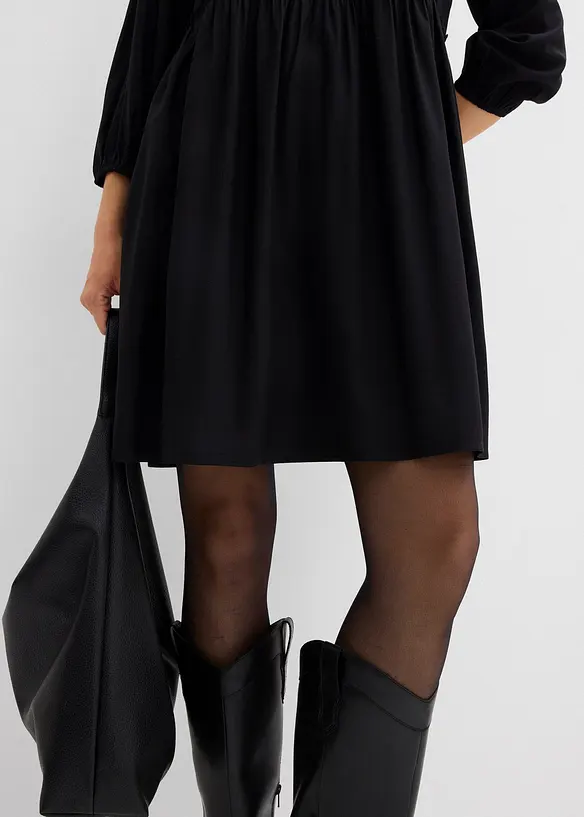 Tunikové šaty ze splývavé viskózy, bonprix