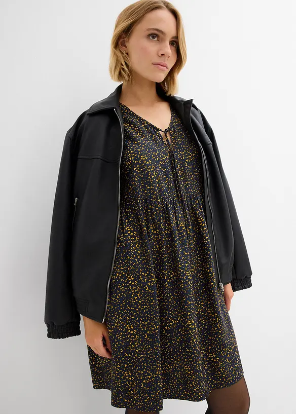 Tunikové šaty ze splývavé viskózy, bonprix