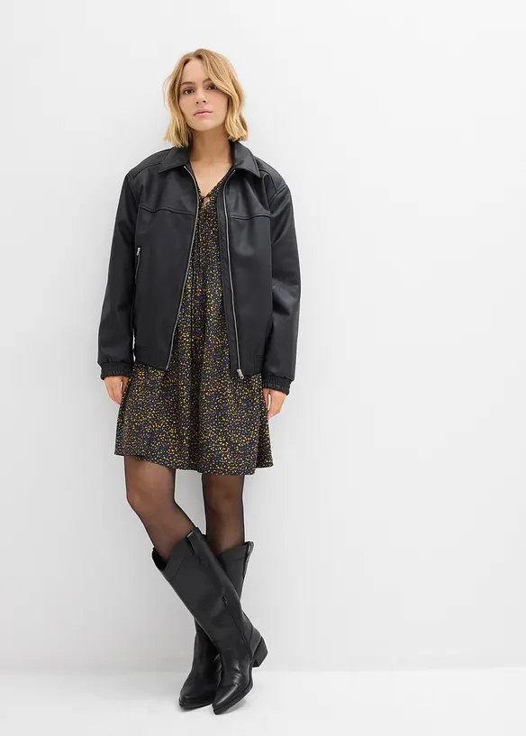 Tunikové šaty ze splývavé viskózy, bonprix