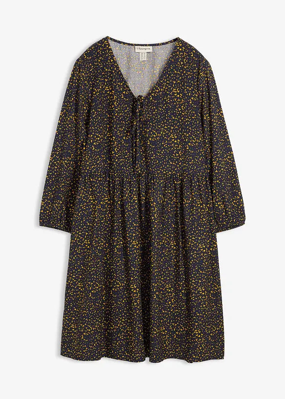 Tunikové šaty ze splývavé viskózy, bonprix