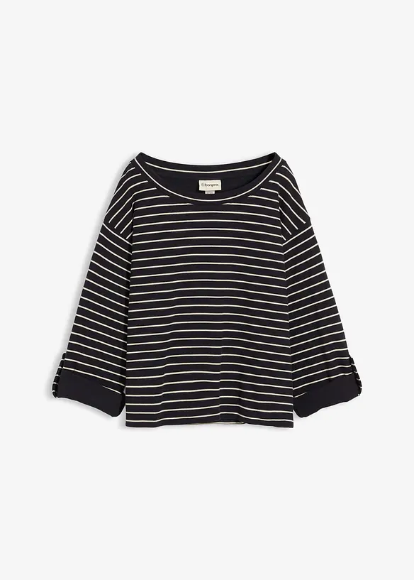 Oversize mikina z čisté bavlny, bonprix