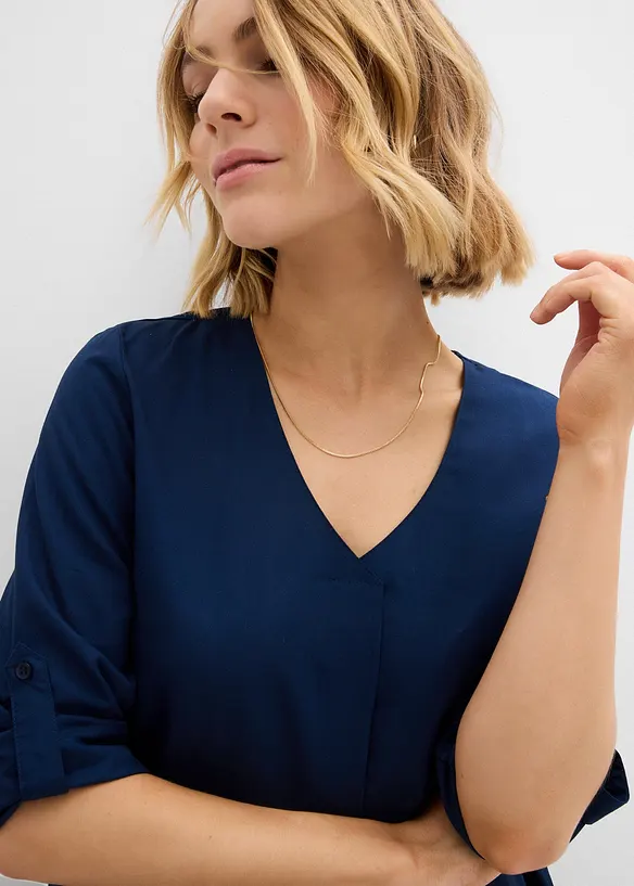 Halenka bez zapínání, ze splývavé viskózy, bonprix