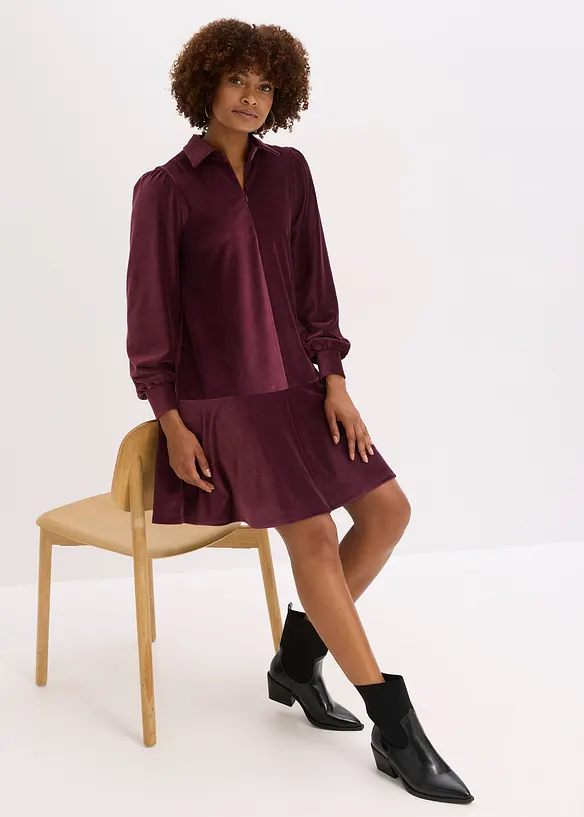 Krátké manšestrové šaty, bonprix