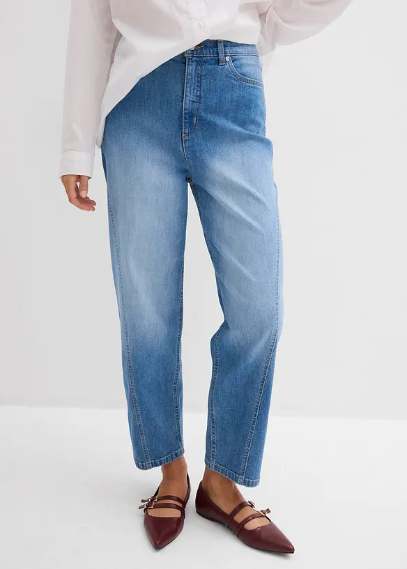Džíny Baggy, High Waist, bonprix