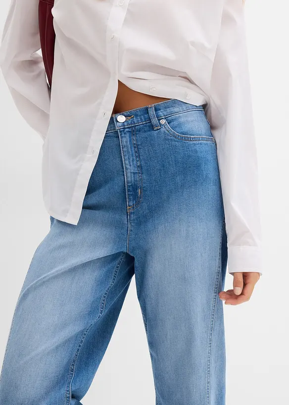 Džíny Baggy, High Waist, bonprix