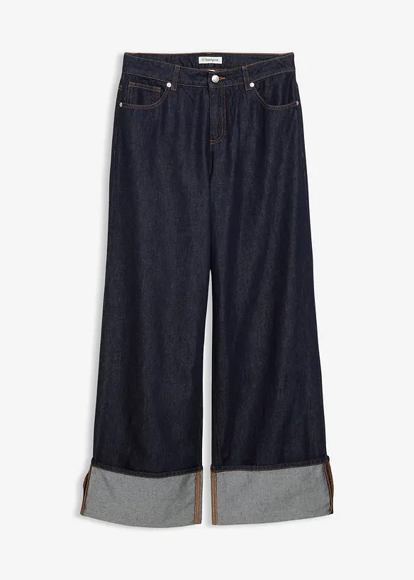 Džíny Baggy, Mid Waist, bonprix