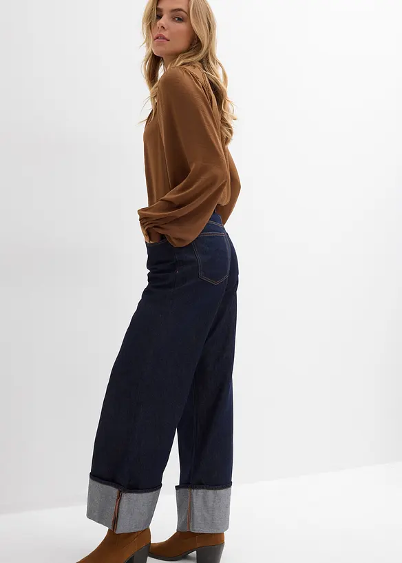 Džíny Baggy, Mid Waist, bonprix