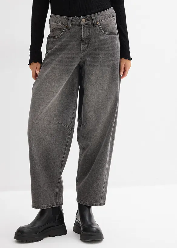 Džíny Ballon, Mid Waist, bonprix