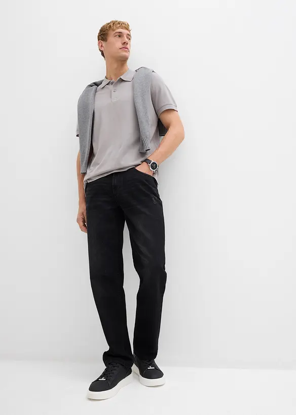 Džíny Regular Fit z čisté bavlny, s pohodlným pasem, Straight, bonprix