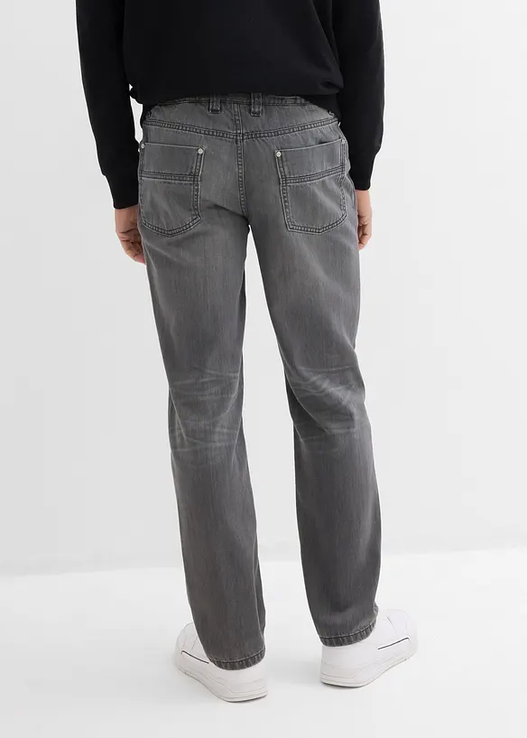 Džíny Regular Fit z čisté bavlny, s pohodlným pasem, Straight, bonprix