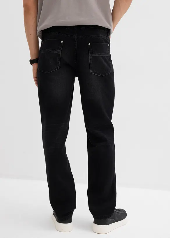 Džíny Regular Fit z čisté bavlny, s pohodlným pasem, Straight, bonprix