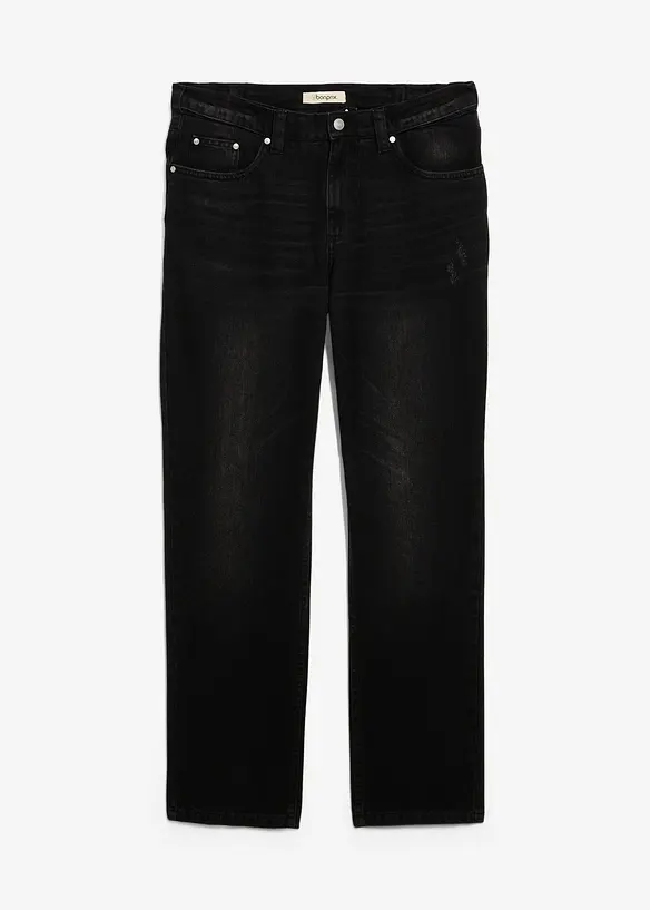 Džíny Regular Fit z čisté bavlny, s pohodlným pasem, Straight, bonprix
