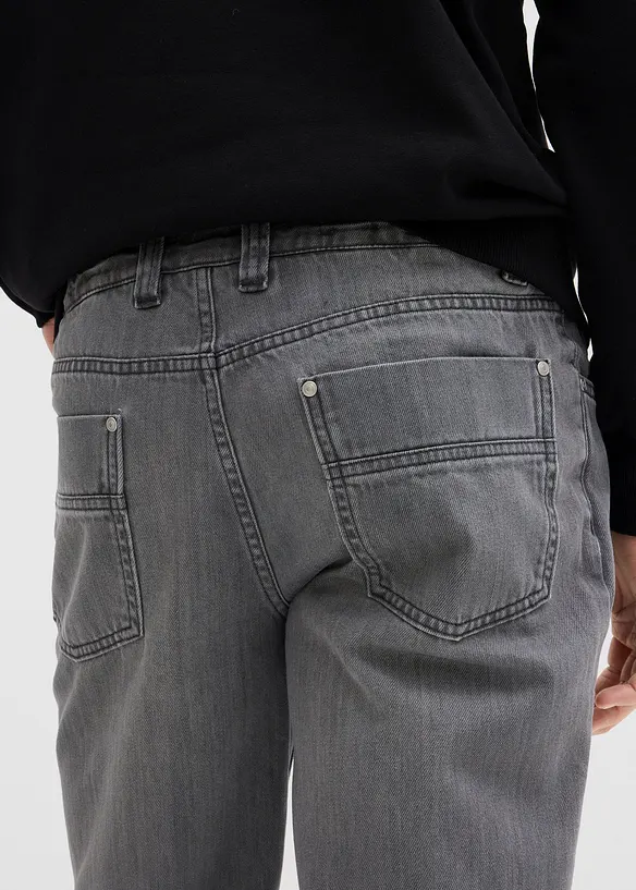 Džíny Regular Fit z čisté bavlny, s pohodlným pasem, Straight, bonprix