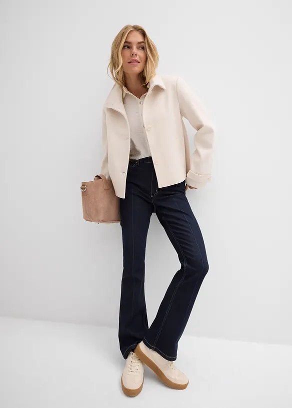 Džíny Bootcut, High Waist, bonprix