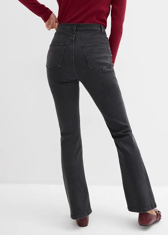 Džíny Bootcut, High Waist, bonprix