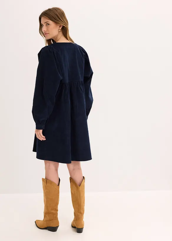 Manšestrové šaty z bavlny, bonprix