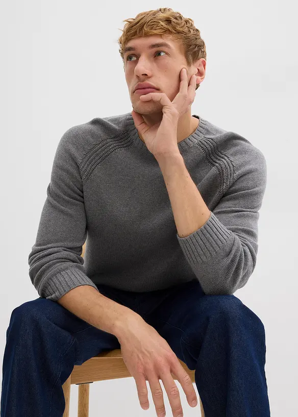 Svetr z jemné pleteniny, bonprix