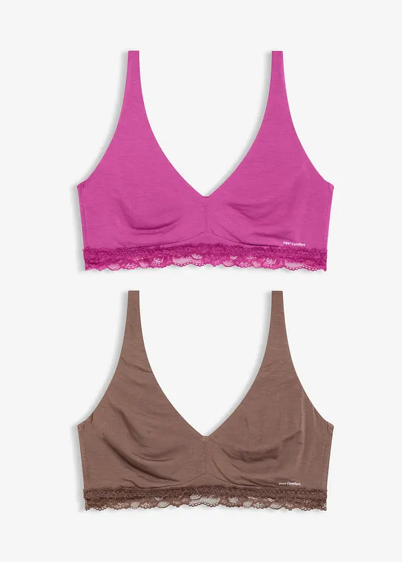 Braletka Feel Comfort z měkkého modalu (2 ks v balení), bonprix