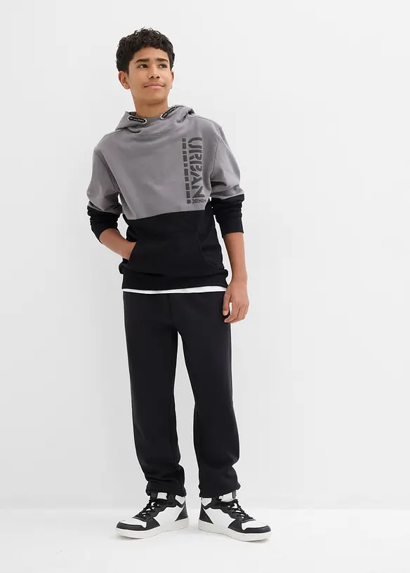 Joggingové kalhoty z měkké bavlněné směsi (2 ks v balení), bonprix
