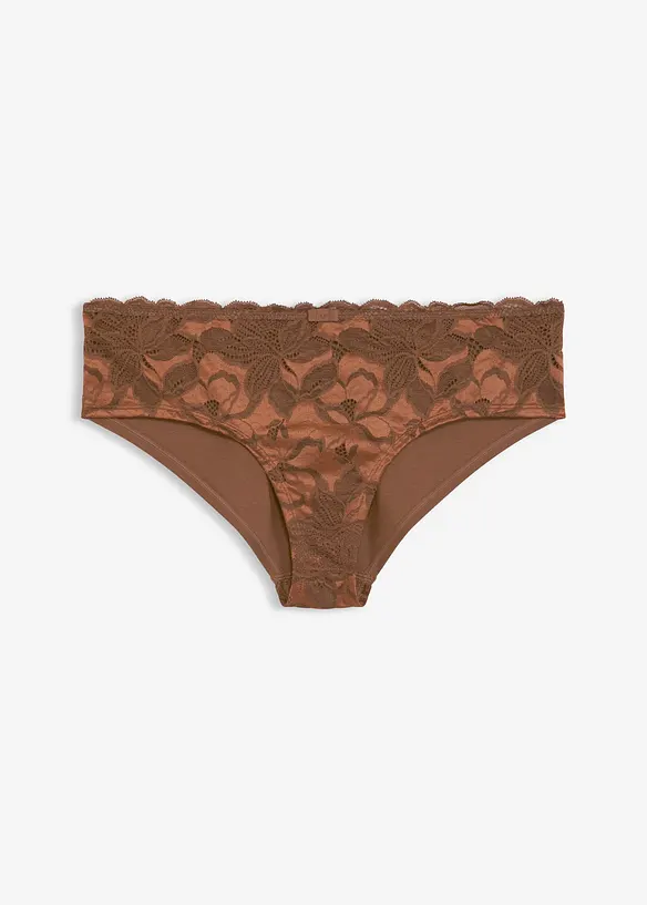 Kalhotky Hipster z dvoubarevné krajky, bonprix
