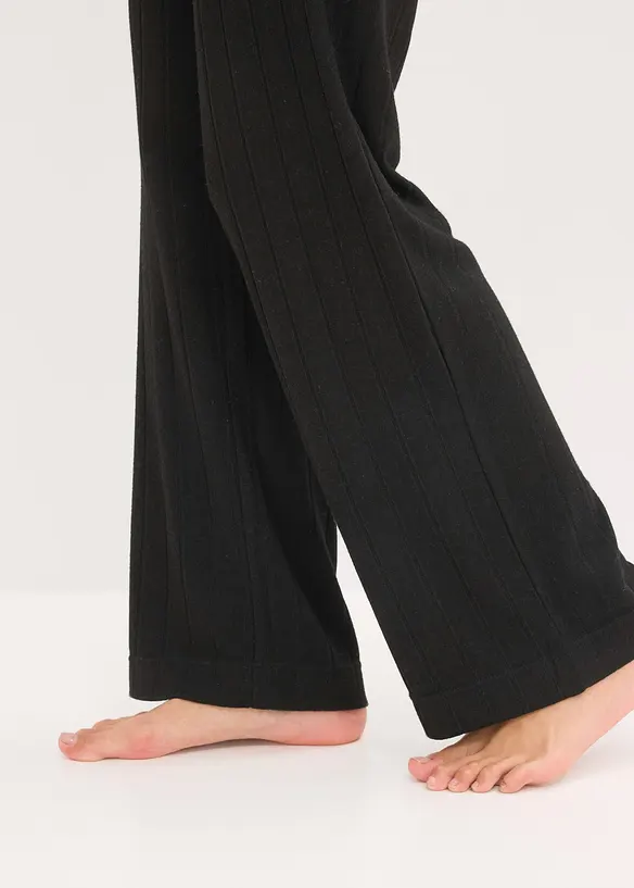 Domácí souprava z měkkého žebrovaného materiálu, oversize, bonprix