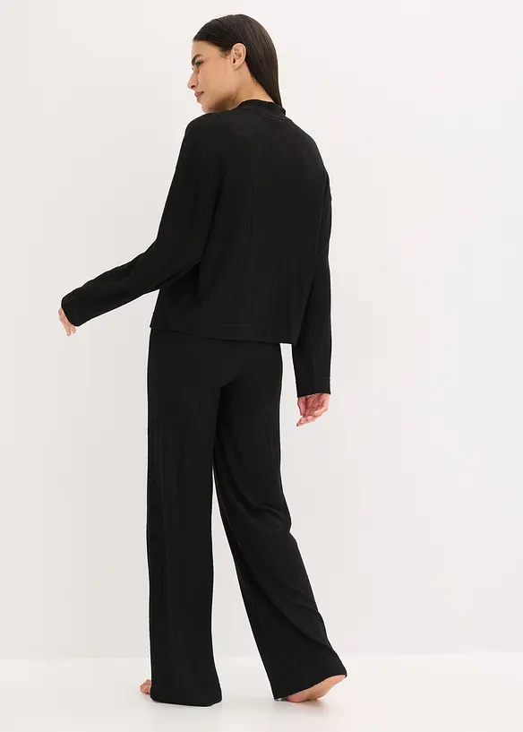 Dom&aacute;c&iacute; souprava z měkk&eacute;ho žebrovan&eacute;ho materi&aacute;lu, oversize, bonprix