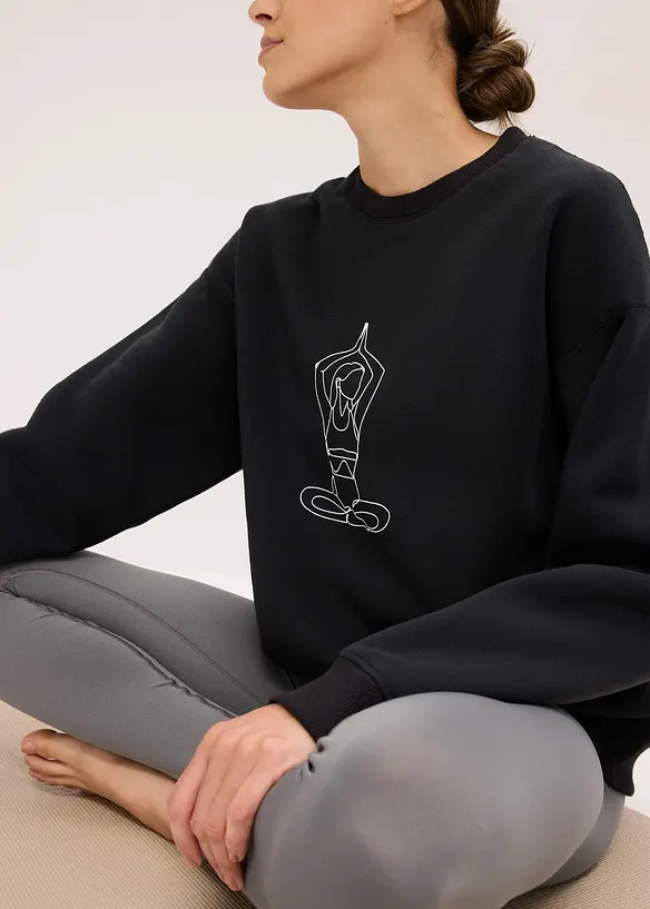 Funkční termo mikina, oversize, rychleschnoucí, bonprix