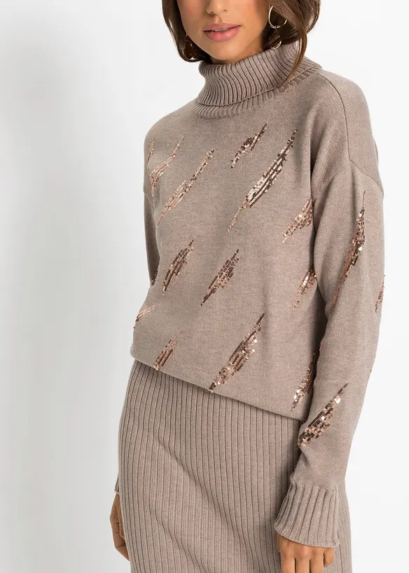 Oversize svetr z měkk&eacute; visk&oacute;zov&eacute; směsi, bonprix