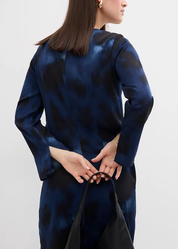 Saténové midi šaty, bonprix