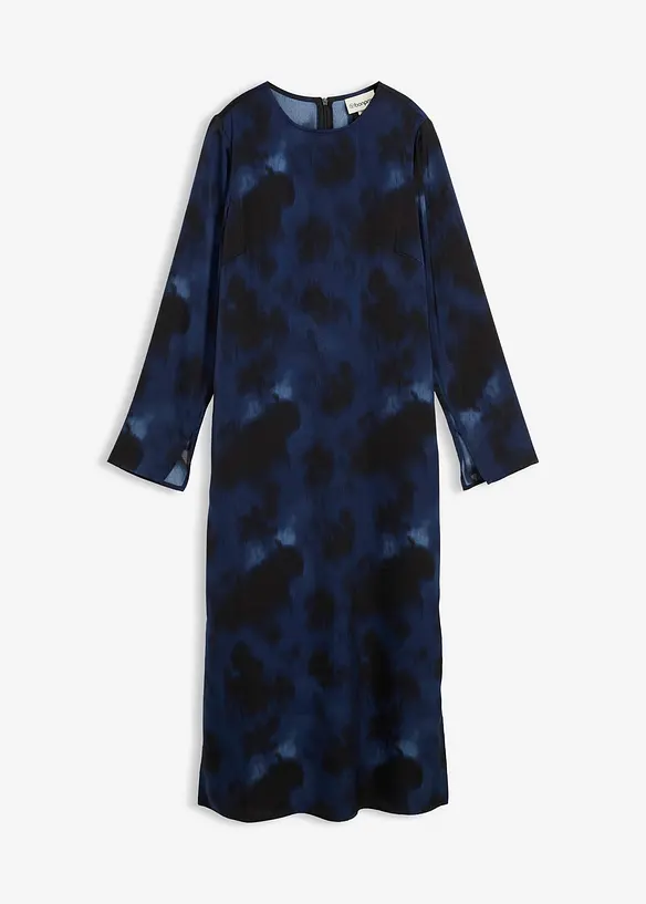 Saténové midi šaty, bonprix