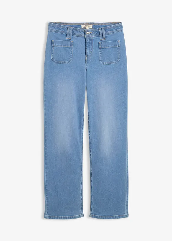 Džíny Straight, Mid Waist, bonprix