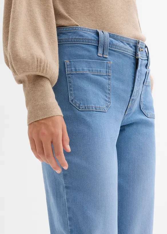 Džíny Straight, Mid Waist, bonprix