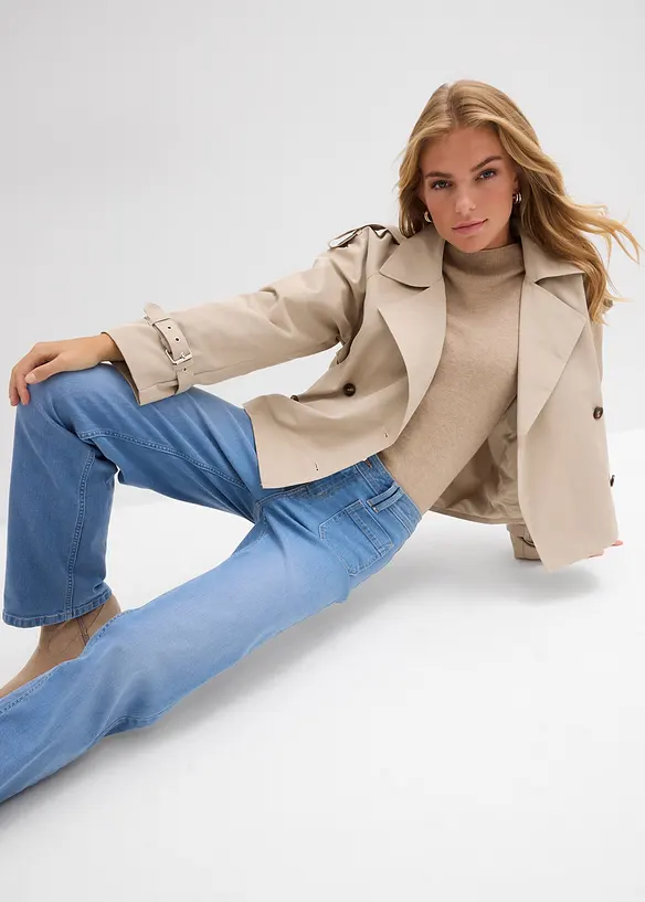 Džíny Straight, Mid Waist, bonprix