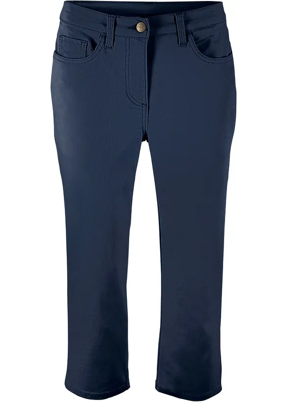 Straight džíny, Mid Waist, pohodlný pas, bonprix