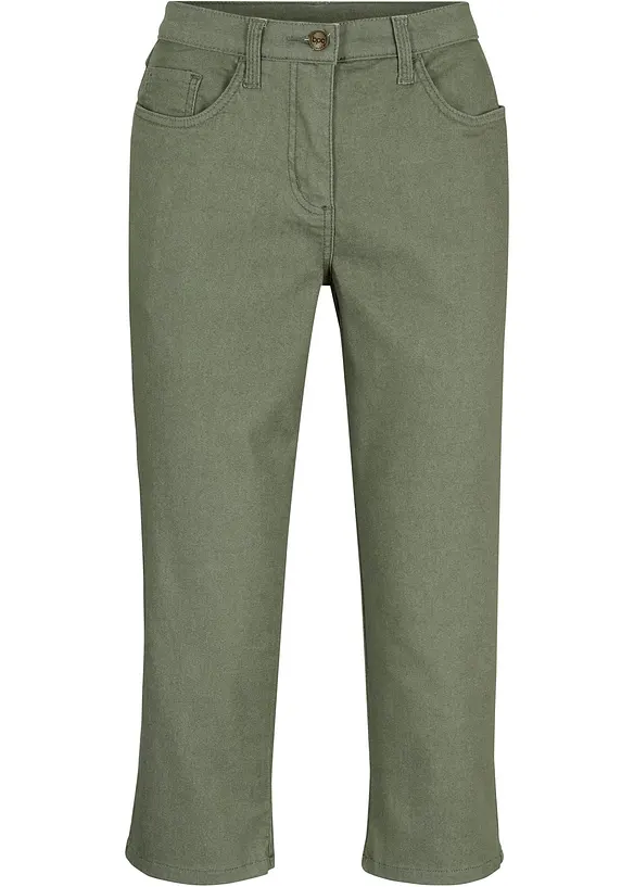 Straight džíny, Mid Waist, pohodlný pas, bonprix