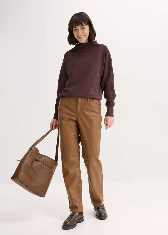 Oversize mikina z měkkého materiálu scuba, bonprix