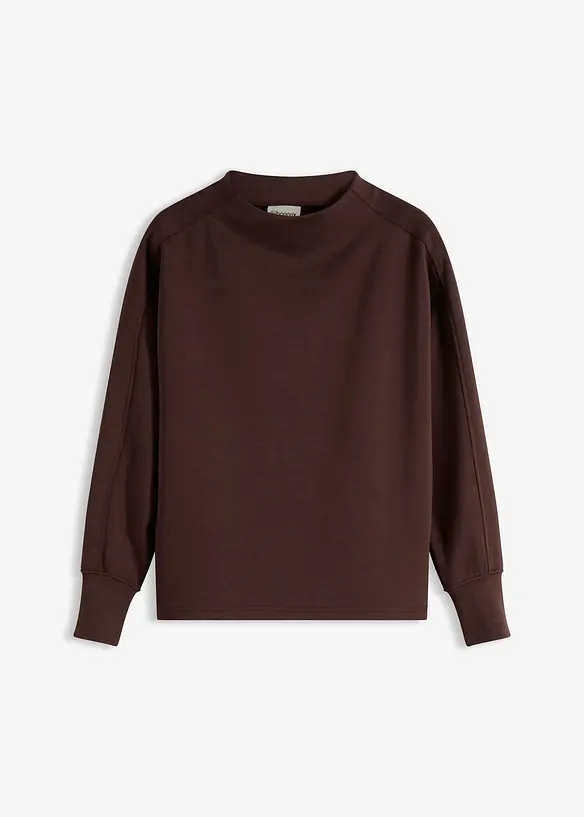 Oversize mikina z měkkého materiálu scuba, bonprix